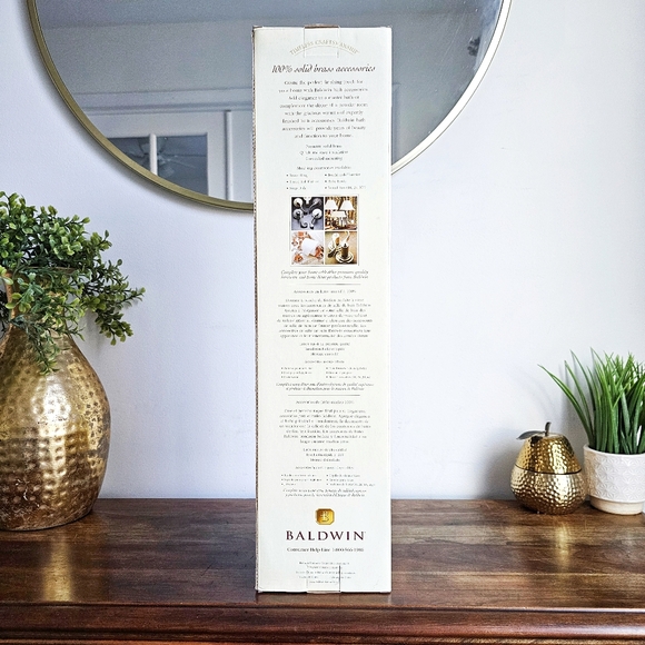 Baldwin Premium Towel Bar Edgewater Satin Nickel 18" Lifetime Guarantee - Picture 5 of 12